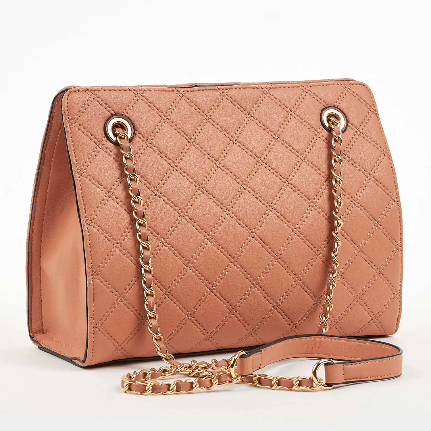 Verde Γυναικεία Τσάντα Ώμου 16-6820 Ροδακινί