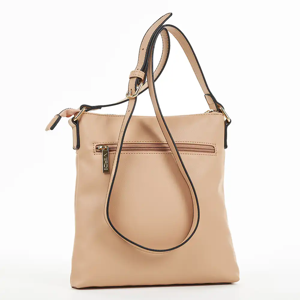 Verde Γυναικεία Τσάντα Χιαστί 16-6836 Φυσικό Ρόζ