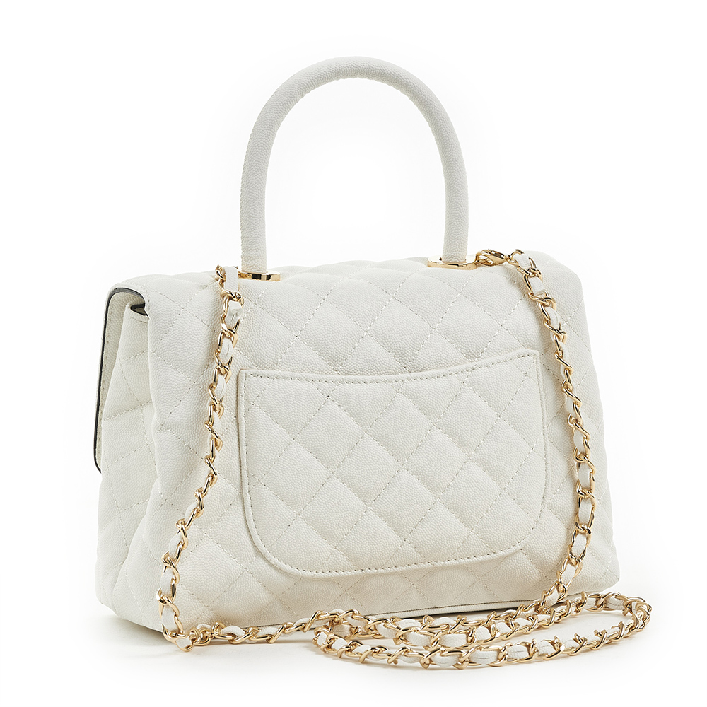 Verde Γυναικεία Τσάντα Χιαστί 16-6851 Άσπρο