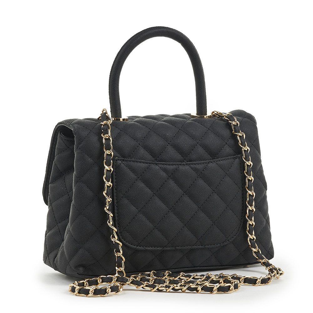 Verde Γυναικεία Τσάντα Χιαστί 16-6851 Μαύρο