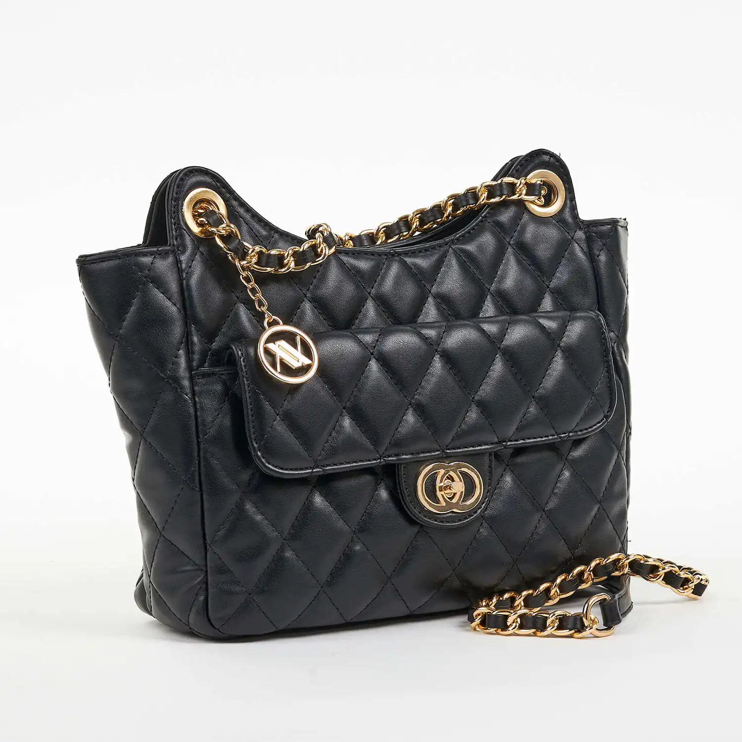 Verde Γυναικεία Τσάντα Ώμου 16-6854 Μαύρο