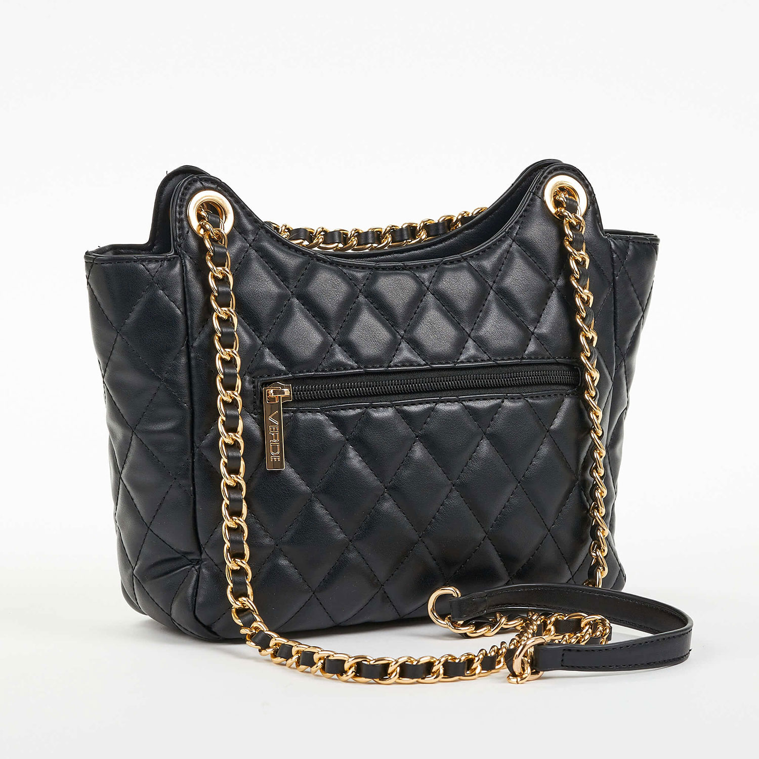 Verde Γυναικεία Τσάντα Ώμου 16-6854 Μαύρο