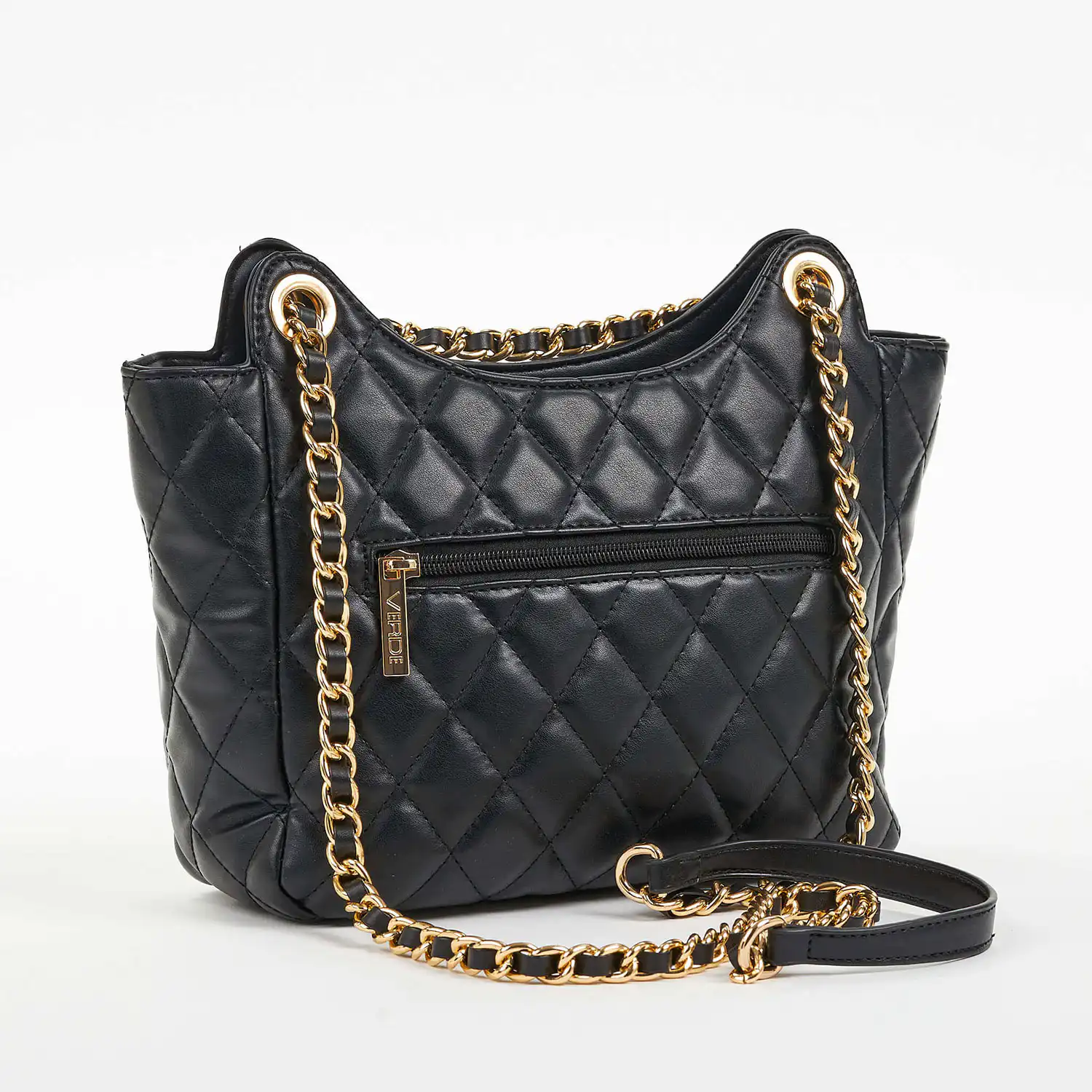 Verde Γυναικεία Τσάντα Ώμου 16-6854 Μαύρο