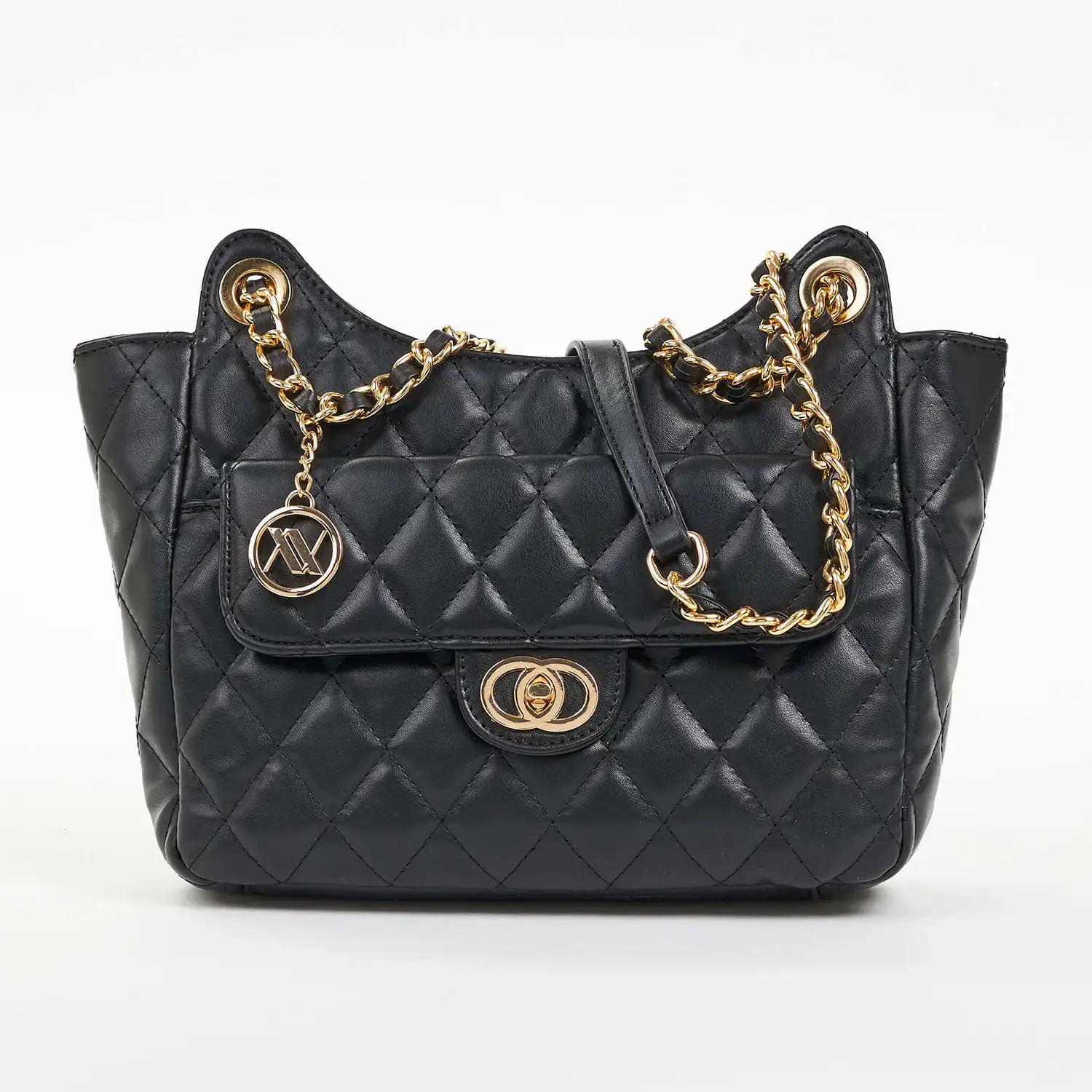 Verde Γυναικεία Τσάντα Ώμου 16-6854 Μαύρο