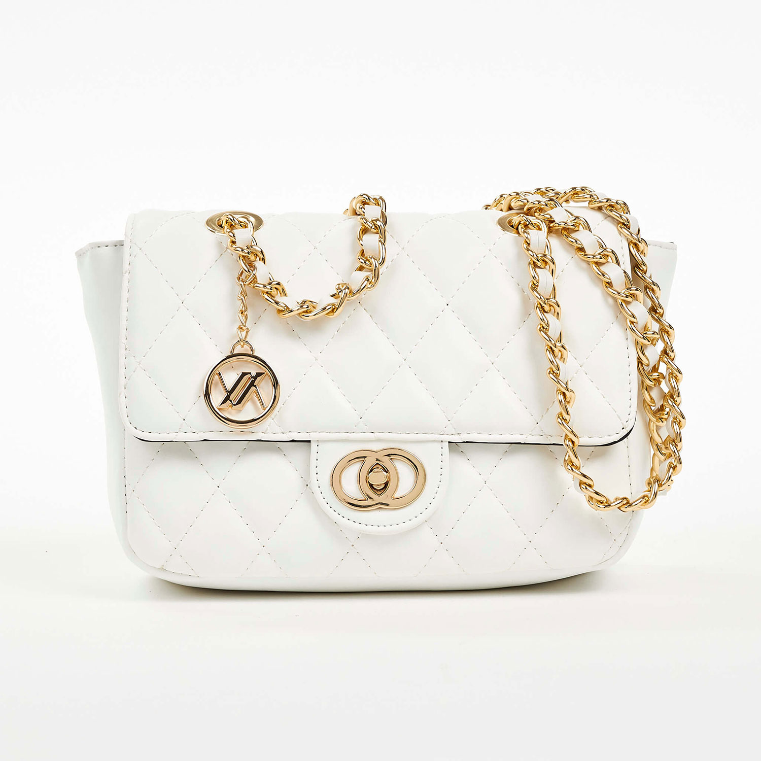 Verde Γυναικεία Τσάντα Ώμου 16-6855 Άσπρο