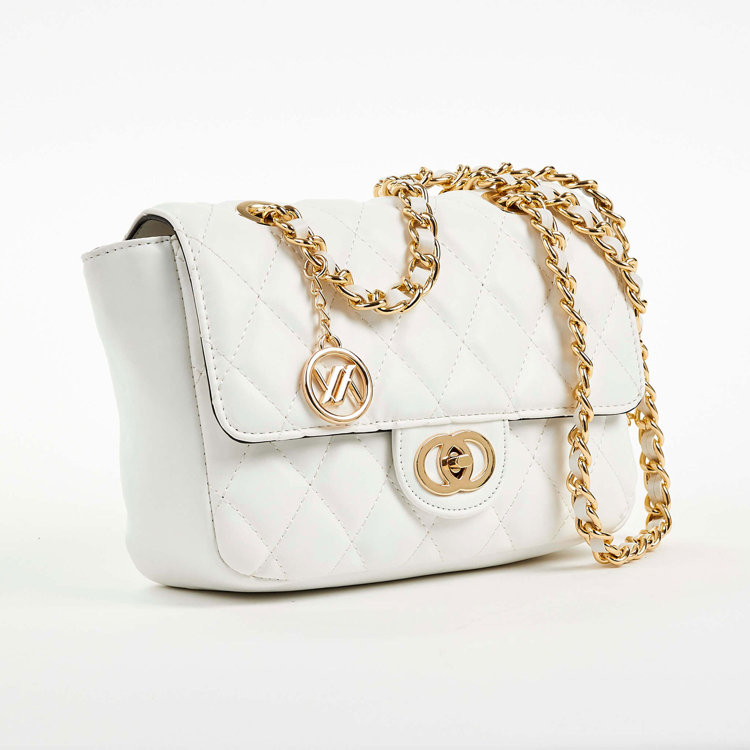 Verde Γυναικεία Τσάντα Ώμου 16-6855 Άσπρο