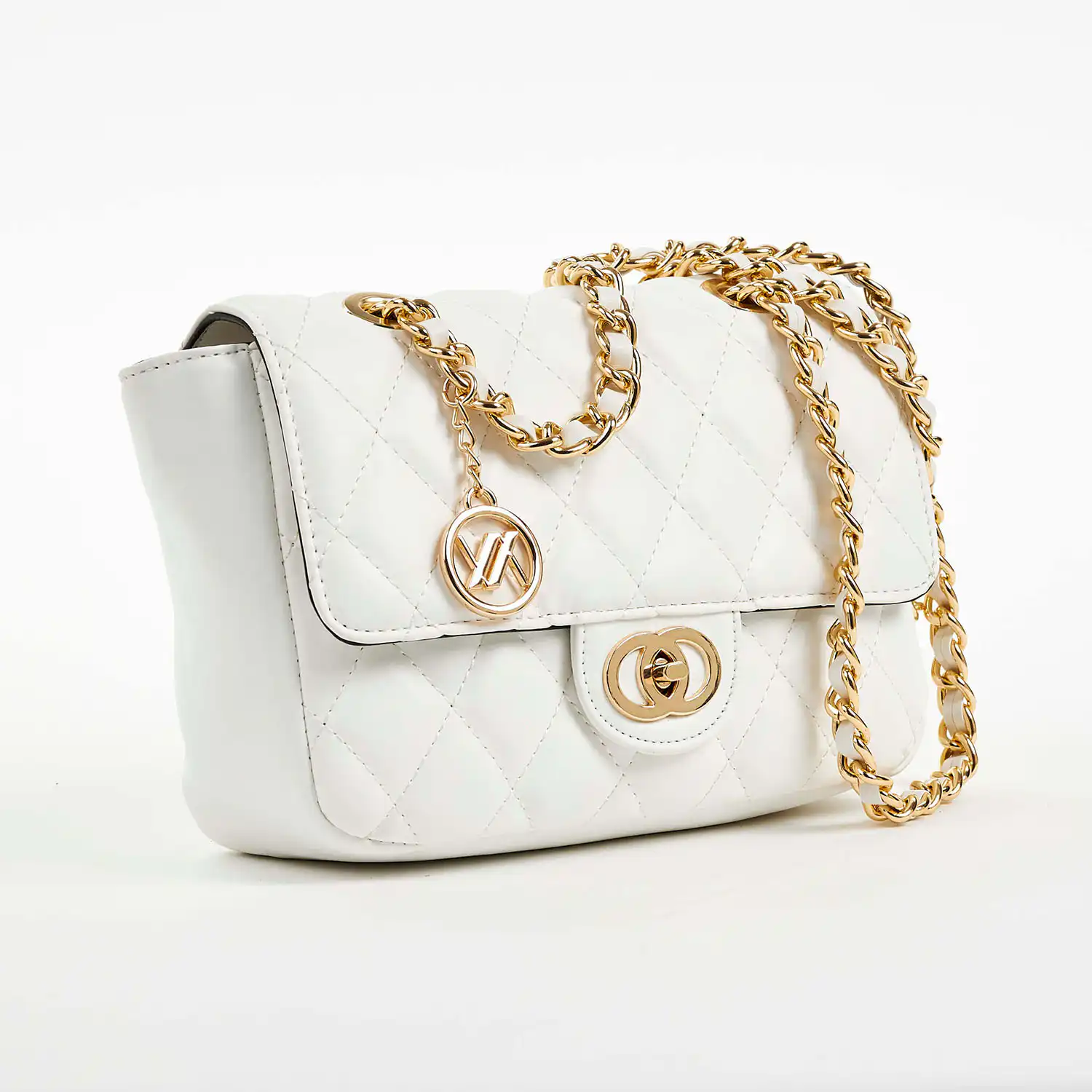 Verde Γυναικεία Τσάντα Ώμου 16-6855 Άσπρο