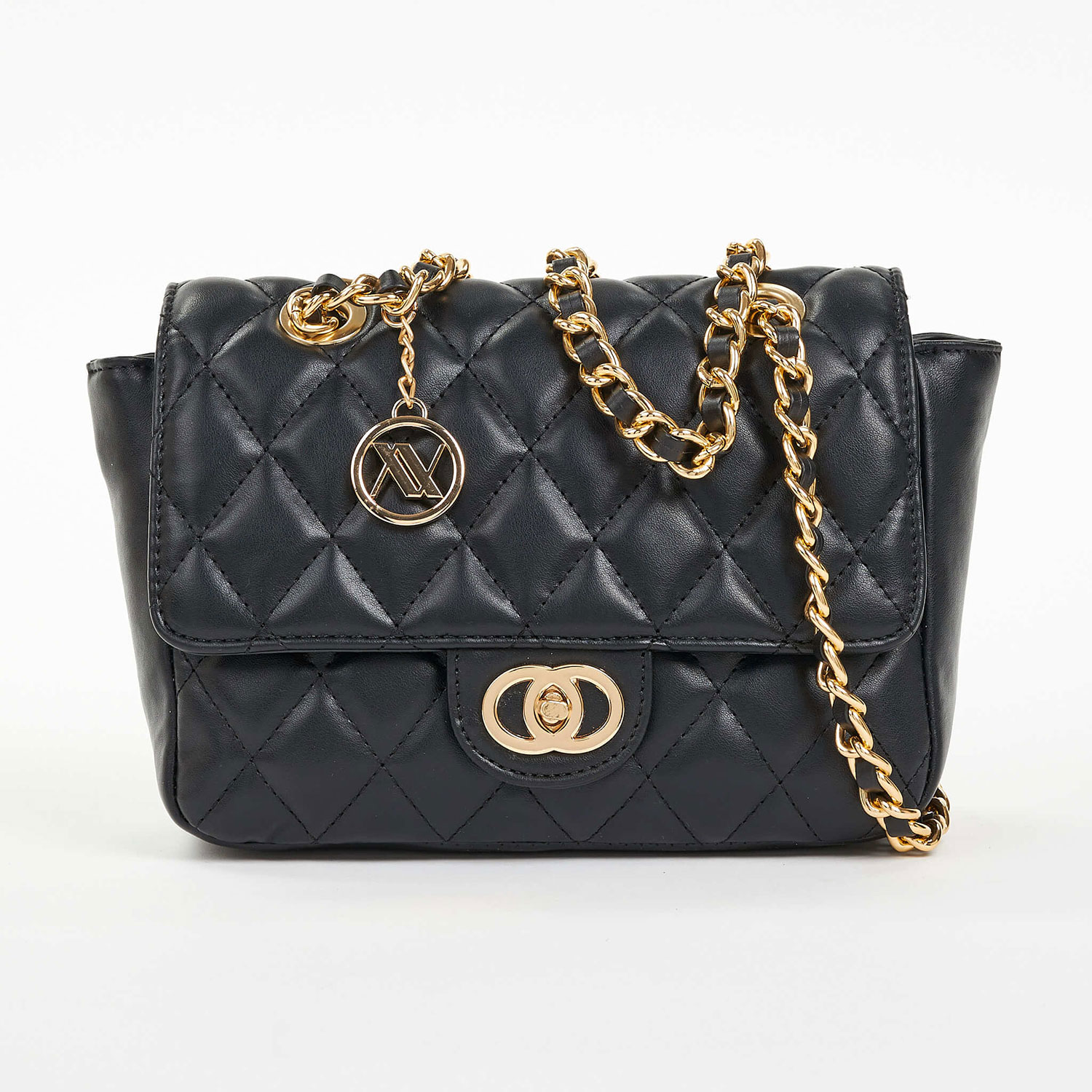 Verde Γυναικεία Τσάντα Ώμου 16-6855 Μαύρο