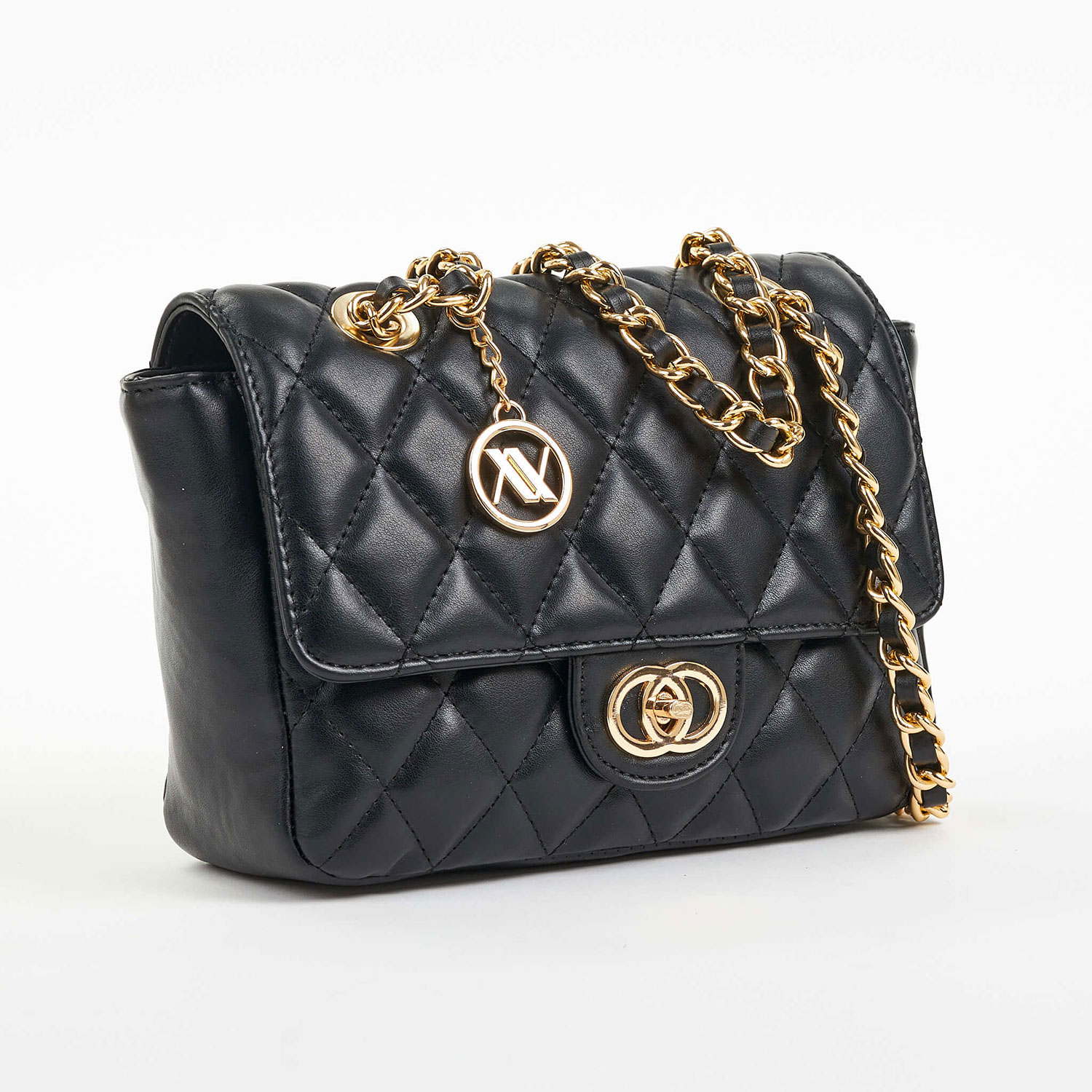 Verde Γυναικεία Τσάντα Ώμου 16-6855 Μαύρο