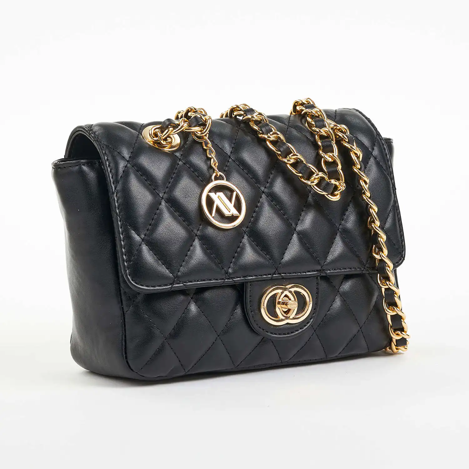 Verde Γυναικεία Τσάντα Ώμου 16-6855 Μαύρο