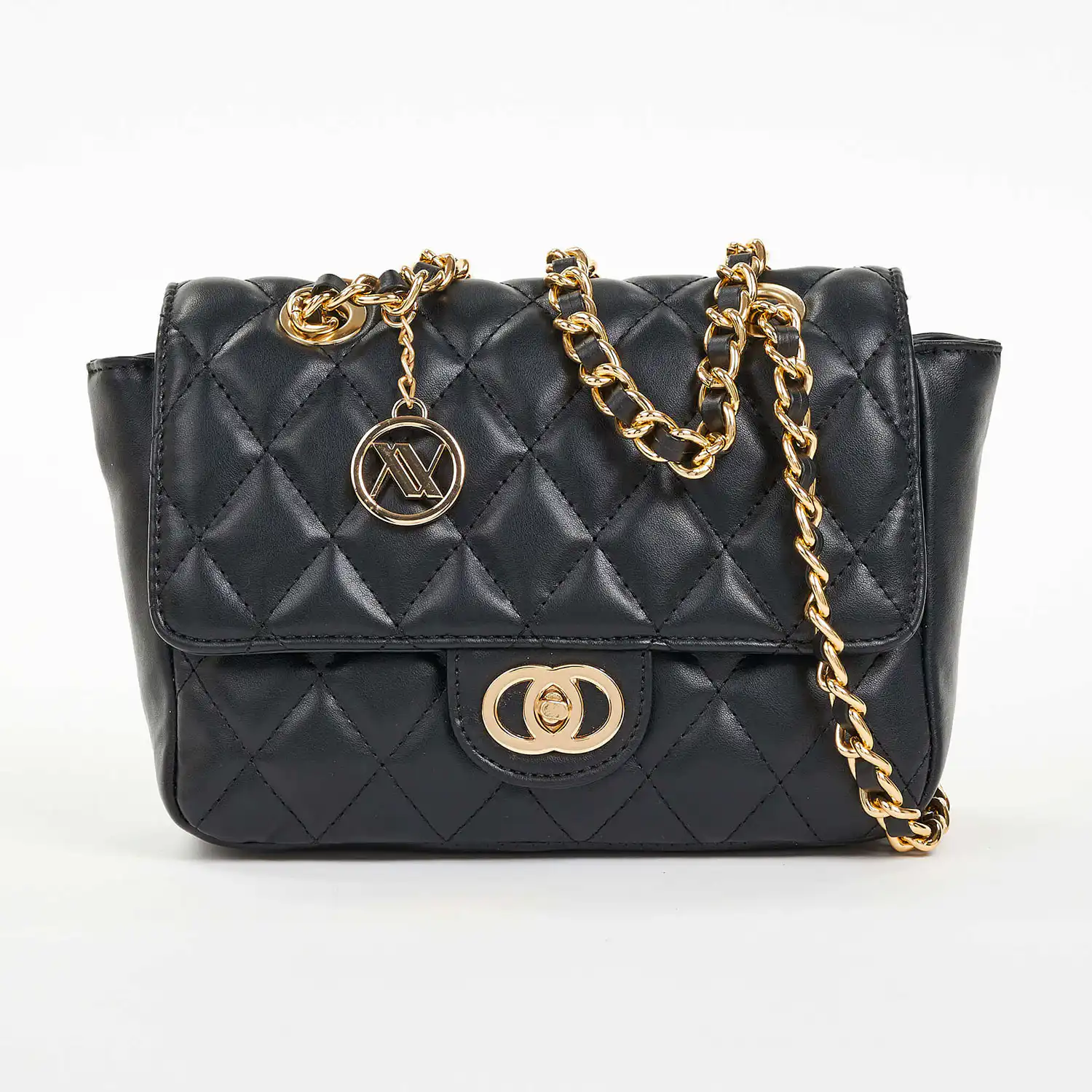 Verde Γυναικεία Τσάντα Ώμου 16-6855 Μαύρο