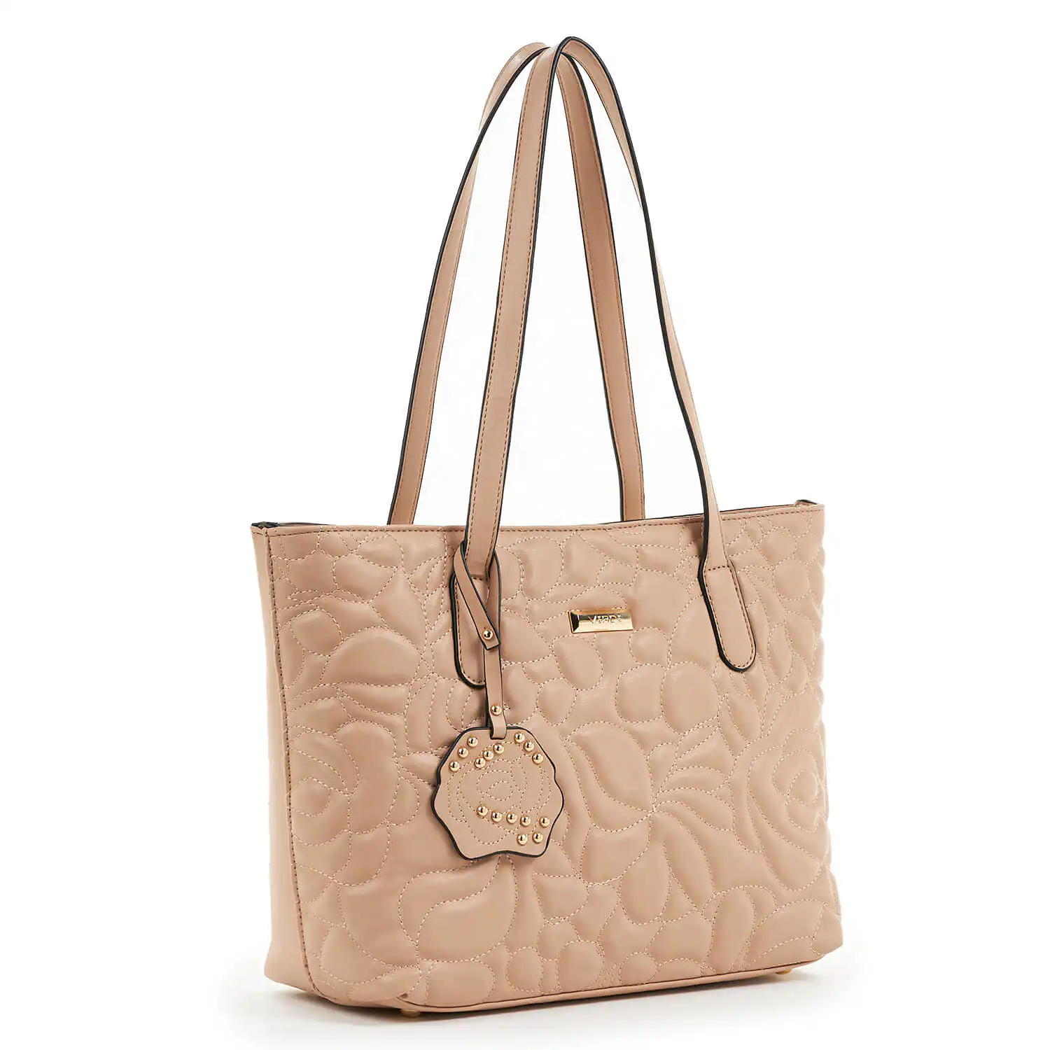 Verde Γυναικεία Τσάντα Ώμου 16-6883 Φυσικό Ρόζ