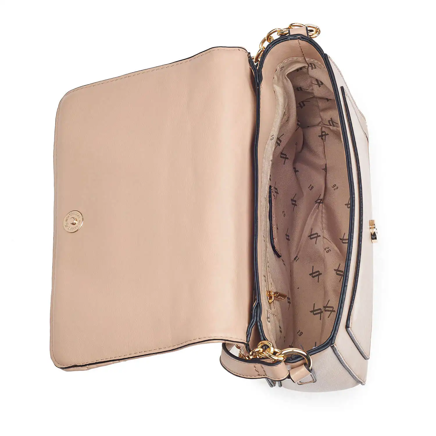 Verde Γυναικεία Τσάντα Χιαστί 16-6884 Φυσικό Ρόζ