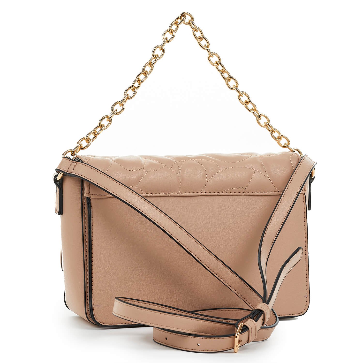 Verde Γυναικεία Τσάντα Χιαστί 16-6884 Φυσικό Ρόζ