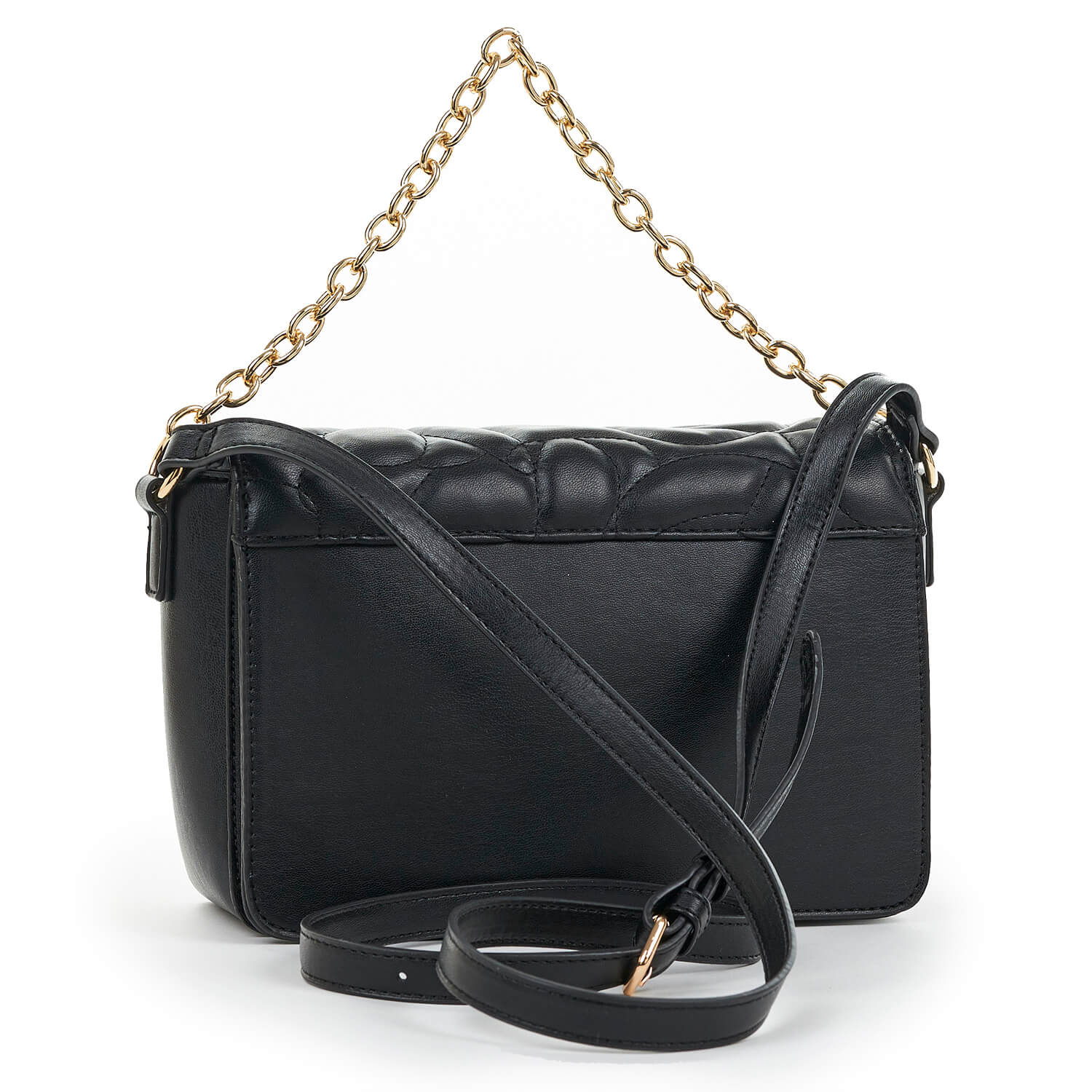 Verde Γυναικεία Τσάντα Χιαστί 16-6884 Μαύρο