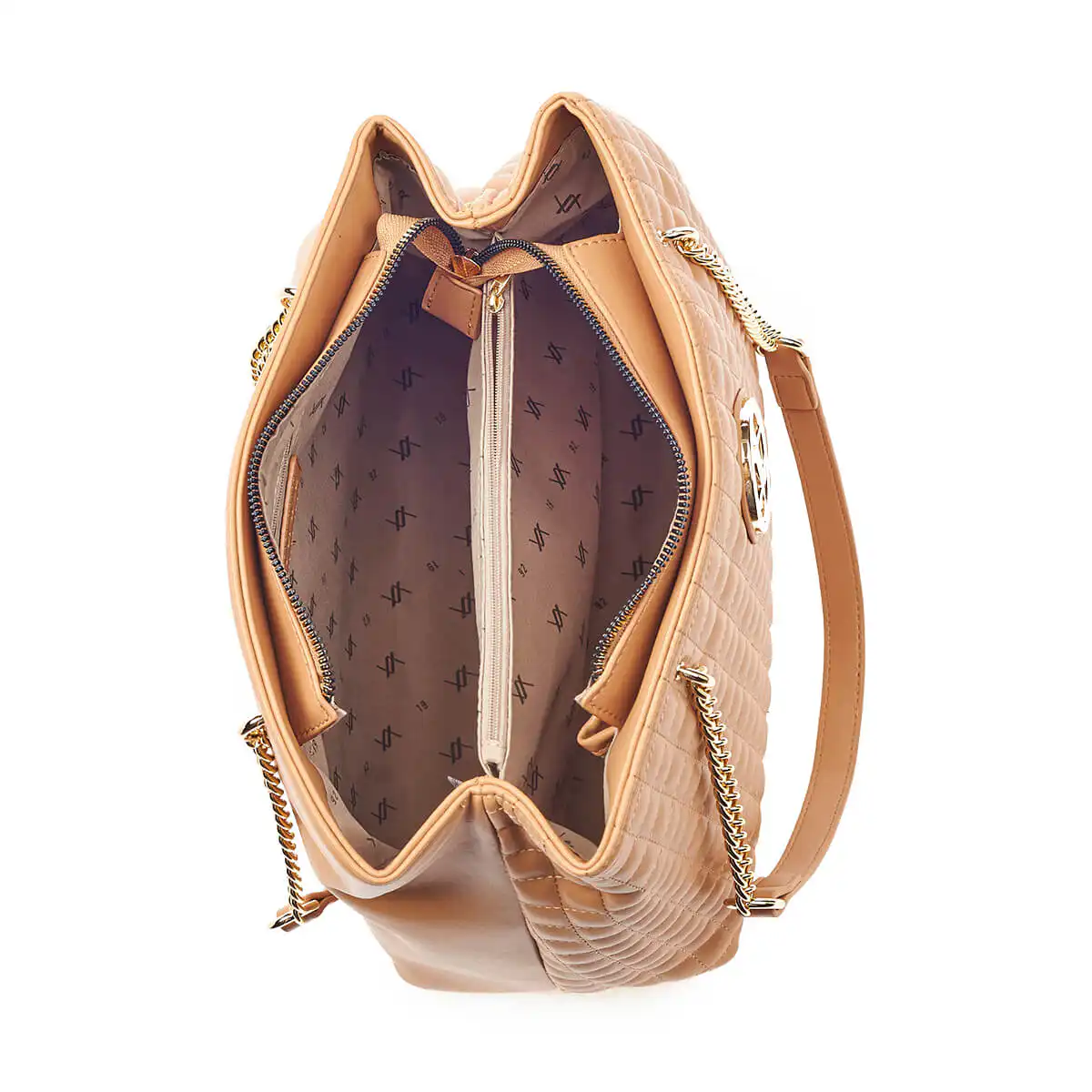 Verde Γυναικεία Τσάντα Ώμου 16-6897 Καμηλό