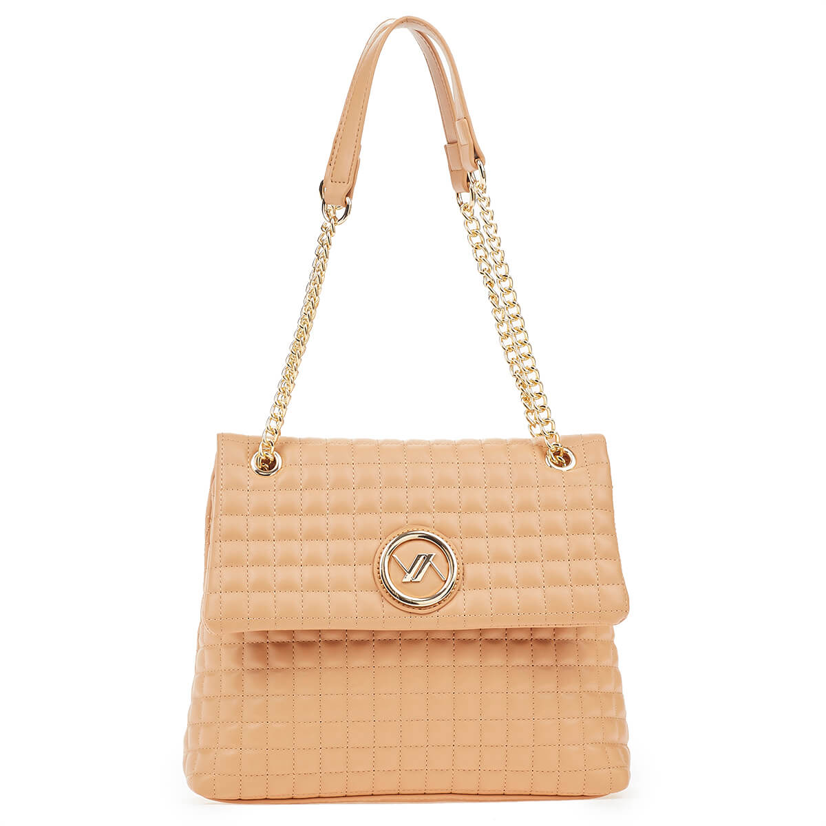 Verde Γυναικεία Τσάντα Ώμου 16-6898 Καμηλό