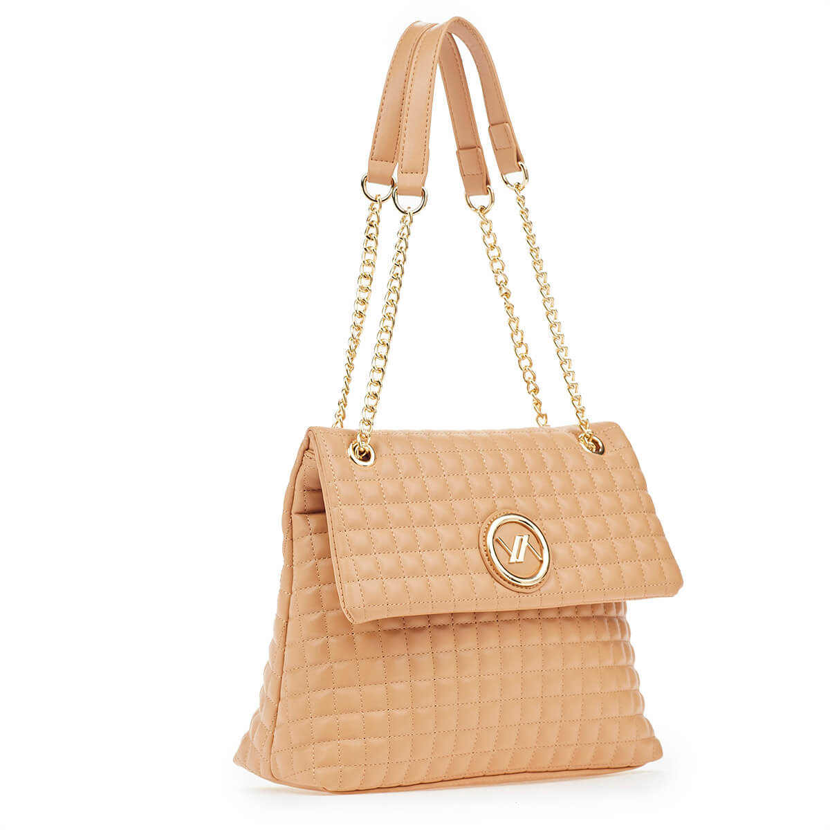 Verde Γυναικεία Τσάντα Ώμου 16-6898 Καμηλό