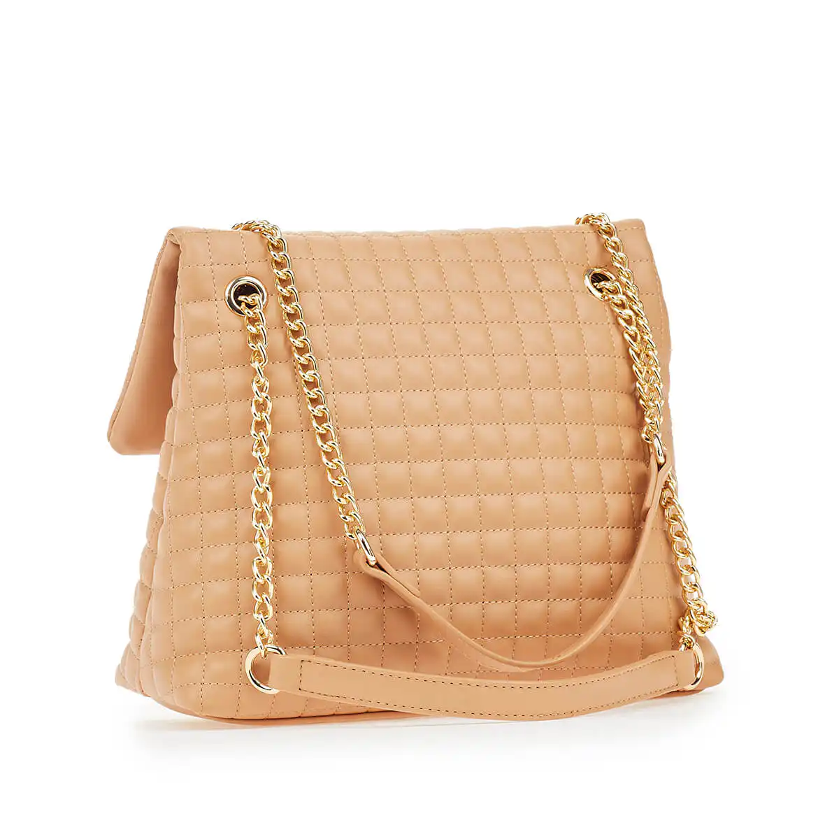 Verde Γυναικεία Τσάντα Ώμου 16-6898 Καμηλό