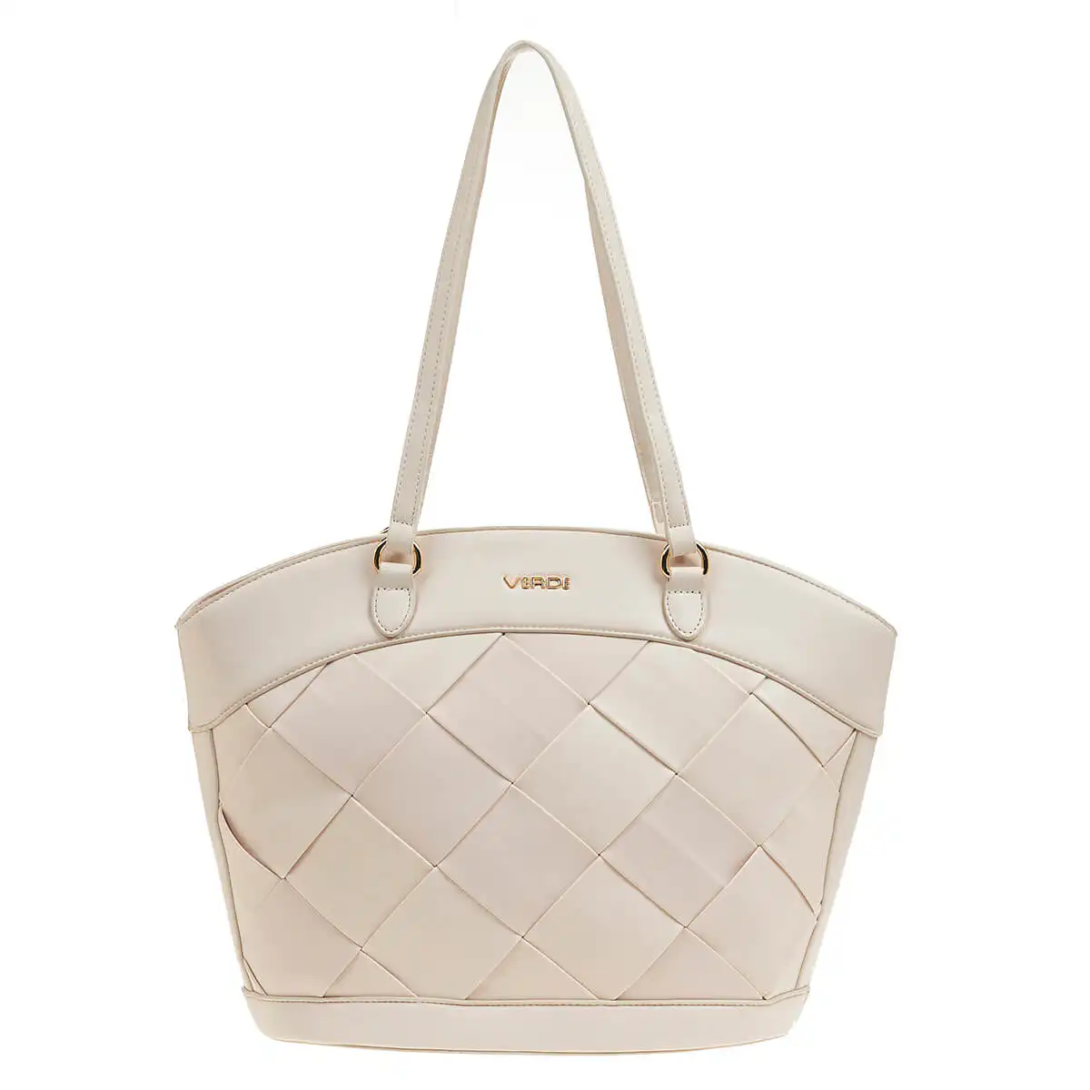 Verde Γυναικεία Τσάντα Ώμου 16-6903 Εκρού