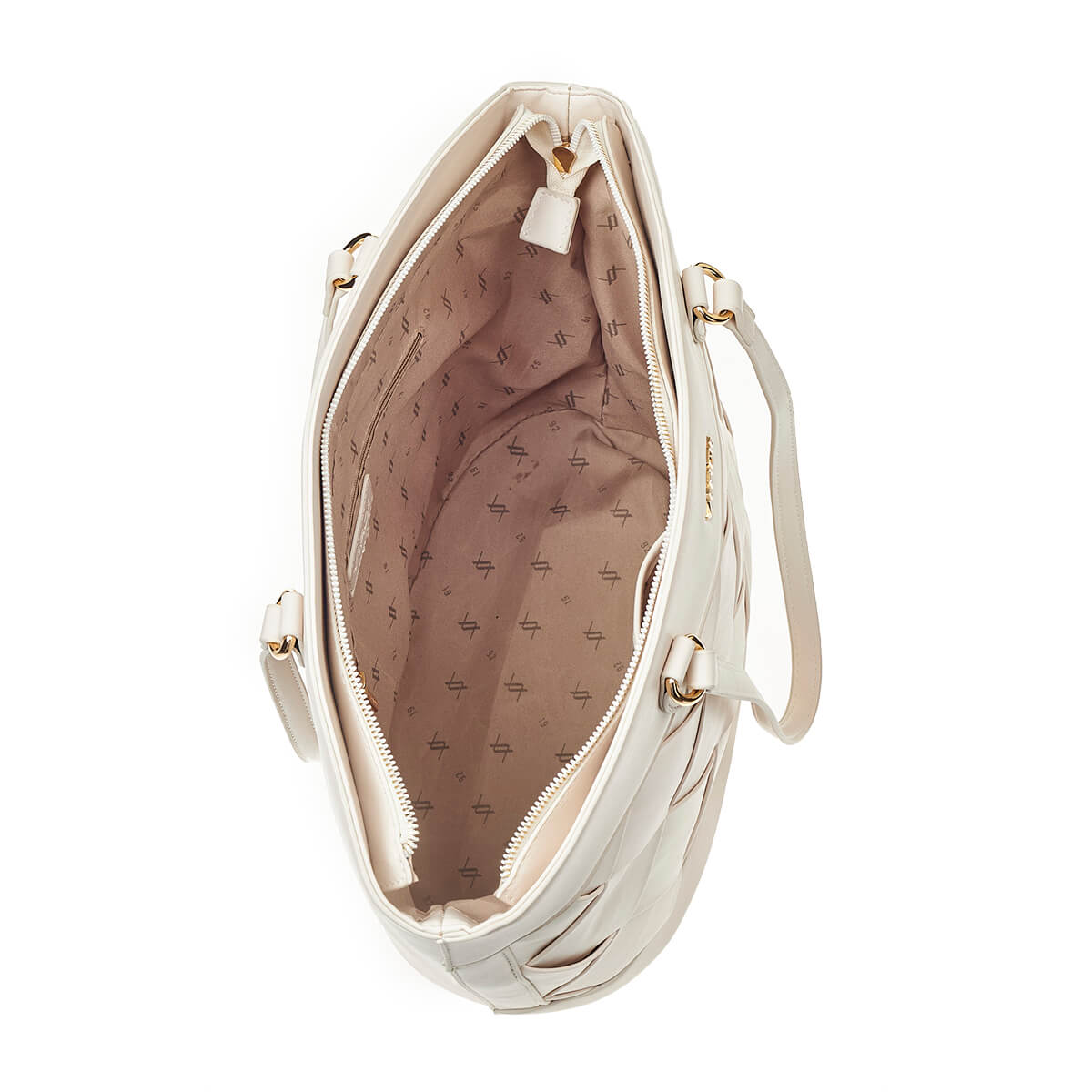 Verde Γυναικεία Τσάντα Ώμου 16-6903 Εκρού