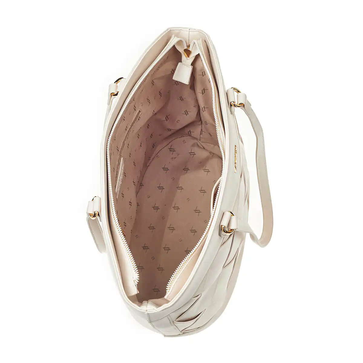 Verde Γυναικεία Τσάντα Ώμου 16-6903 Εκρού