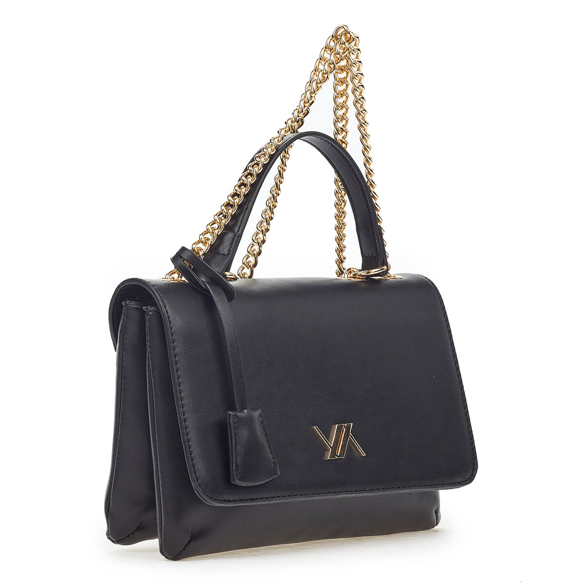 Verde Γυναικεία Τσάντα Χιαστί 16-6908 Μαύρο