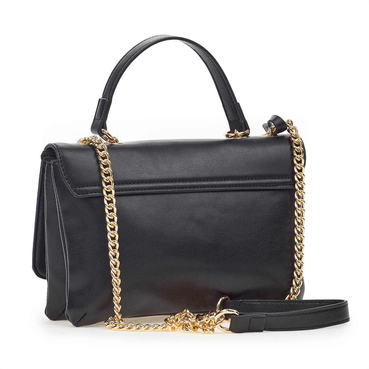 Verde Γυναικεία Τσάντα Χιαστί 16-6908 Μαύρο