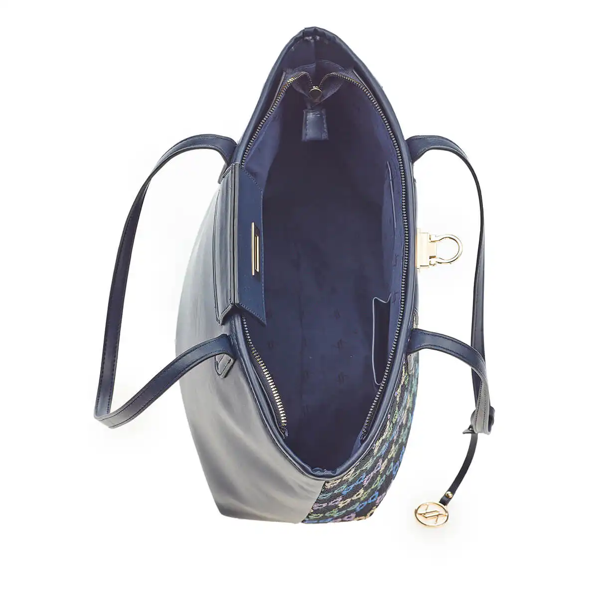 Verde Γυναικεία Τσάντα Ώμου 16-6915 Μπλέ