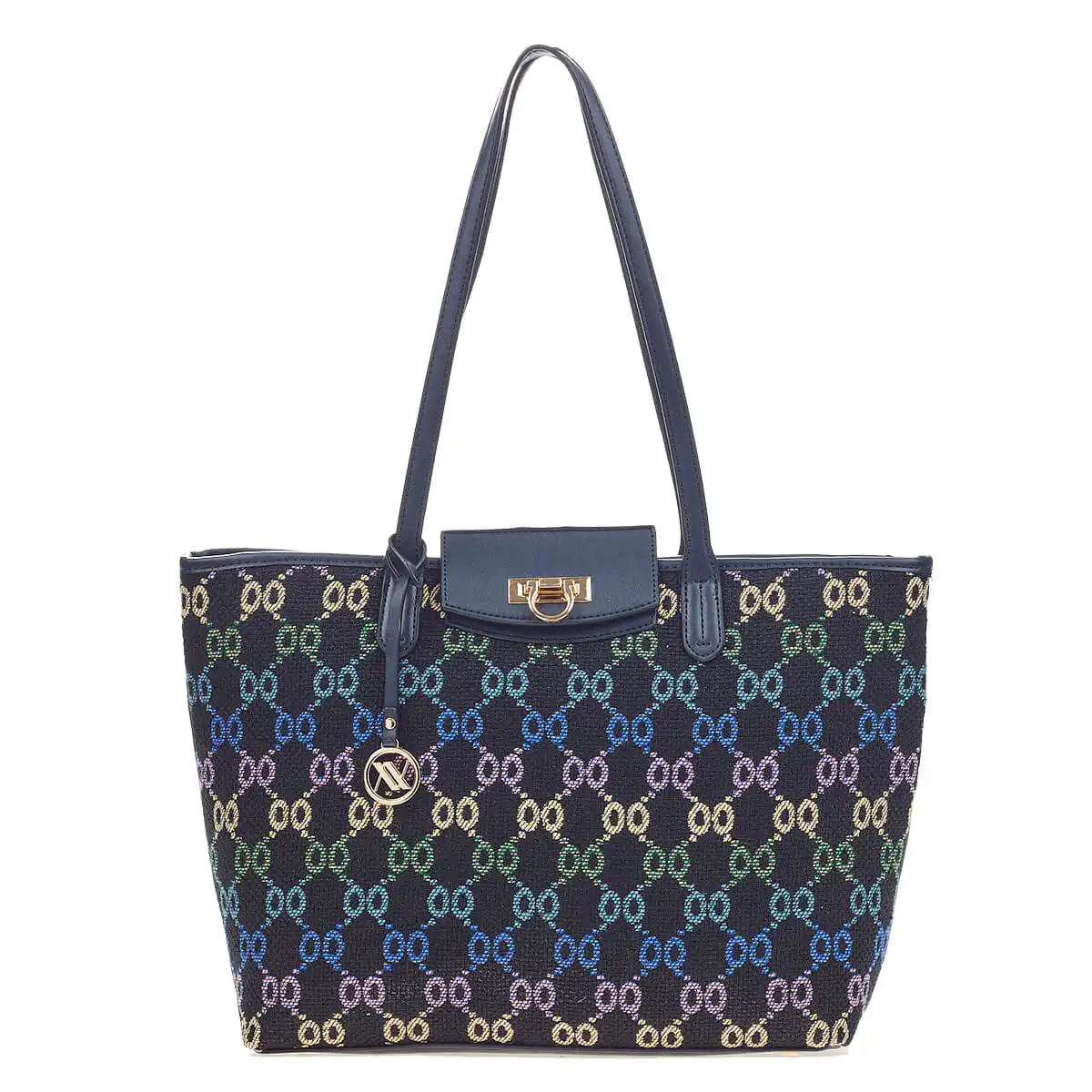 Verde Γυναικεία Τσάντα Ώμου 16-6915 Μπλέ