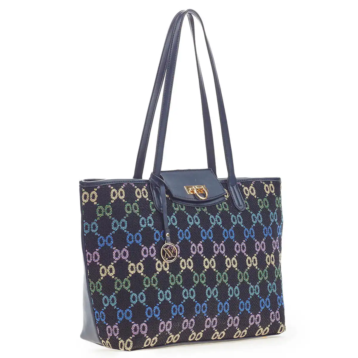 Verde Γυναικεία Τσάντα Ώμου 16-6915 Μπλέ