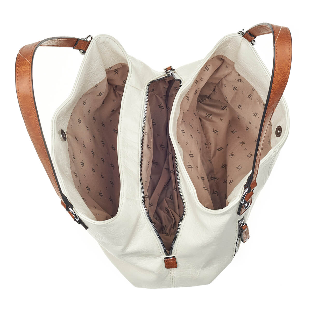 Verde Γυναικεία Τσάντα Ώμου 16-6923 Άσπρο