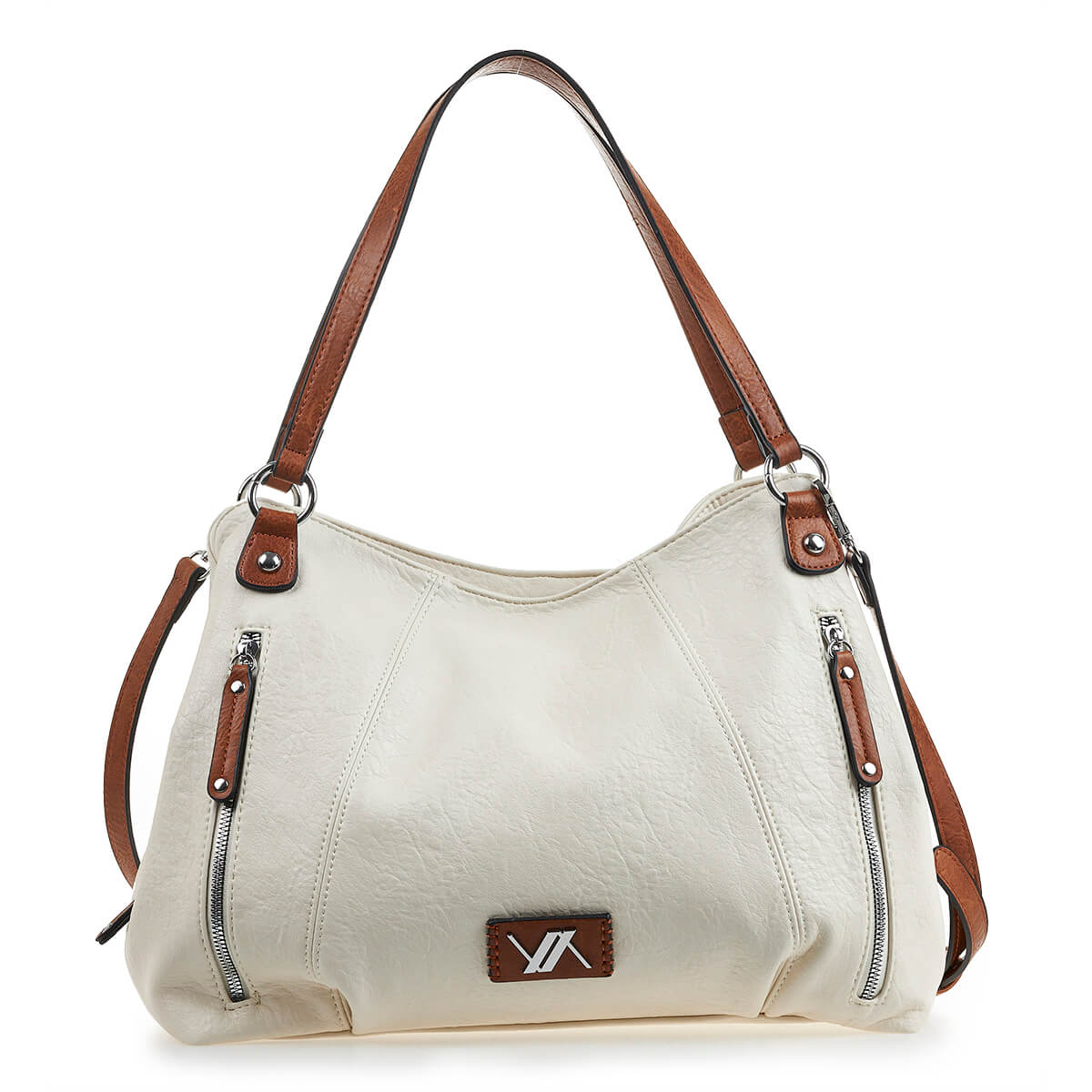 Verde Γυναικεία Τσάντα Ώμου 16-6923 Άσπρο Verde Γυναικεία Τσάντα Ώμου 16-6923 Άσπρο