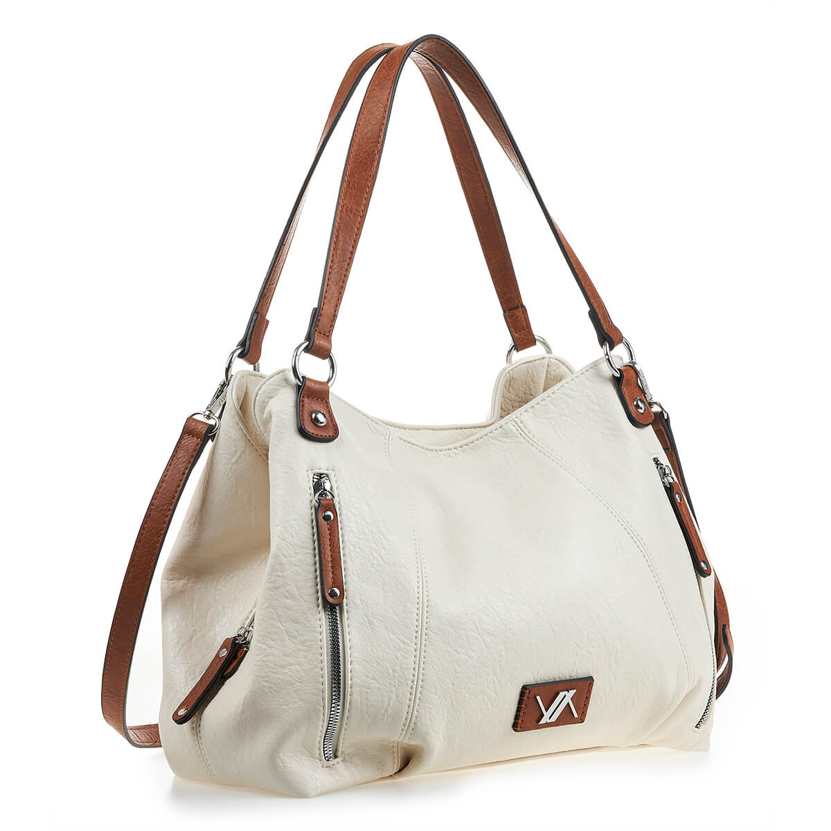 Verde Γυναικεία Τσάντα Ώμου 16-6923 Άσπρο Verde Γυναικεία Τσάντα Ώμου 16-6923 Άσπρο