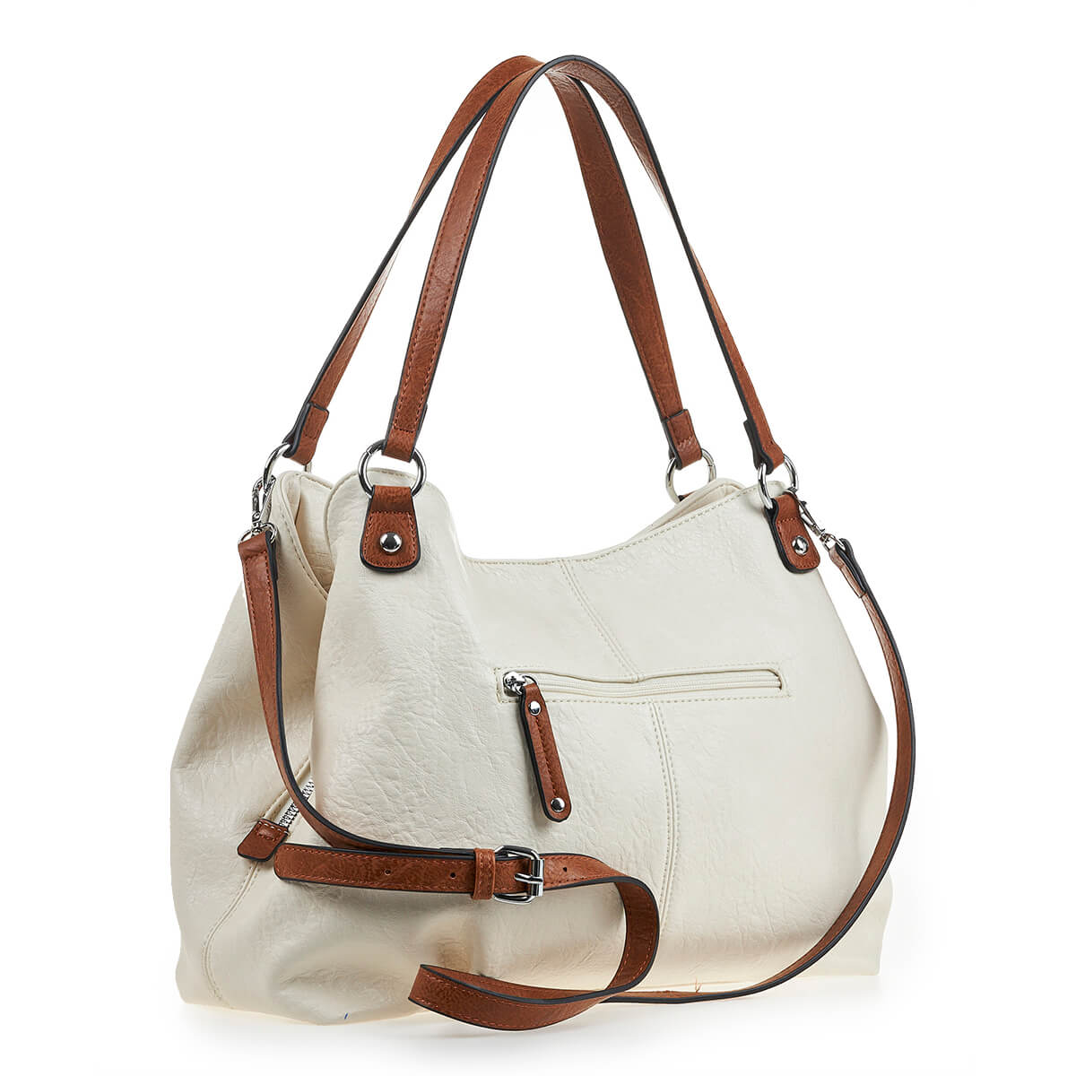 Verde Γυναικεία Τσάντα Ώμου 16-6923 Άσπρο