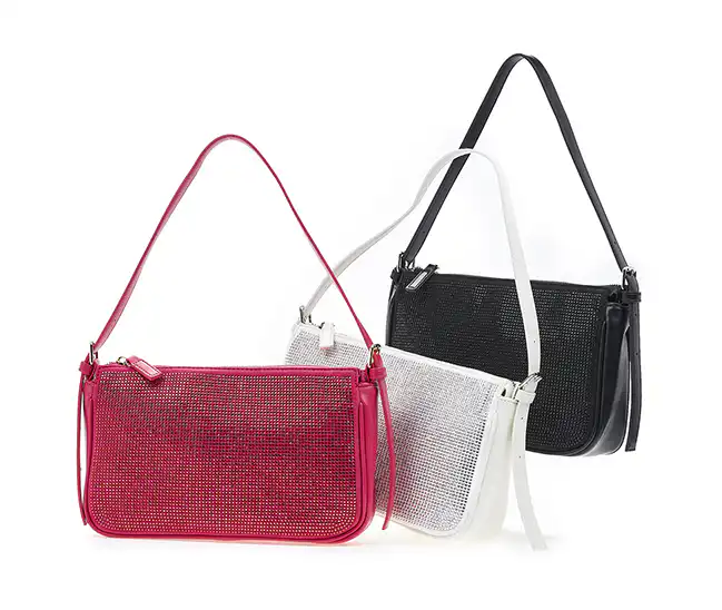 Verde Γυναικεία Τσάντα Ώμου 16-6930 Φούξια