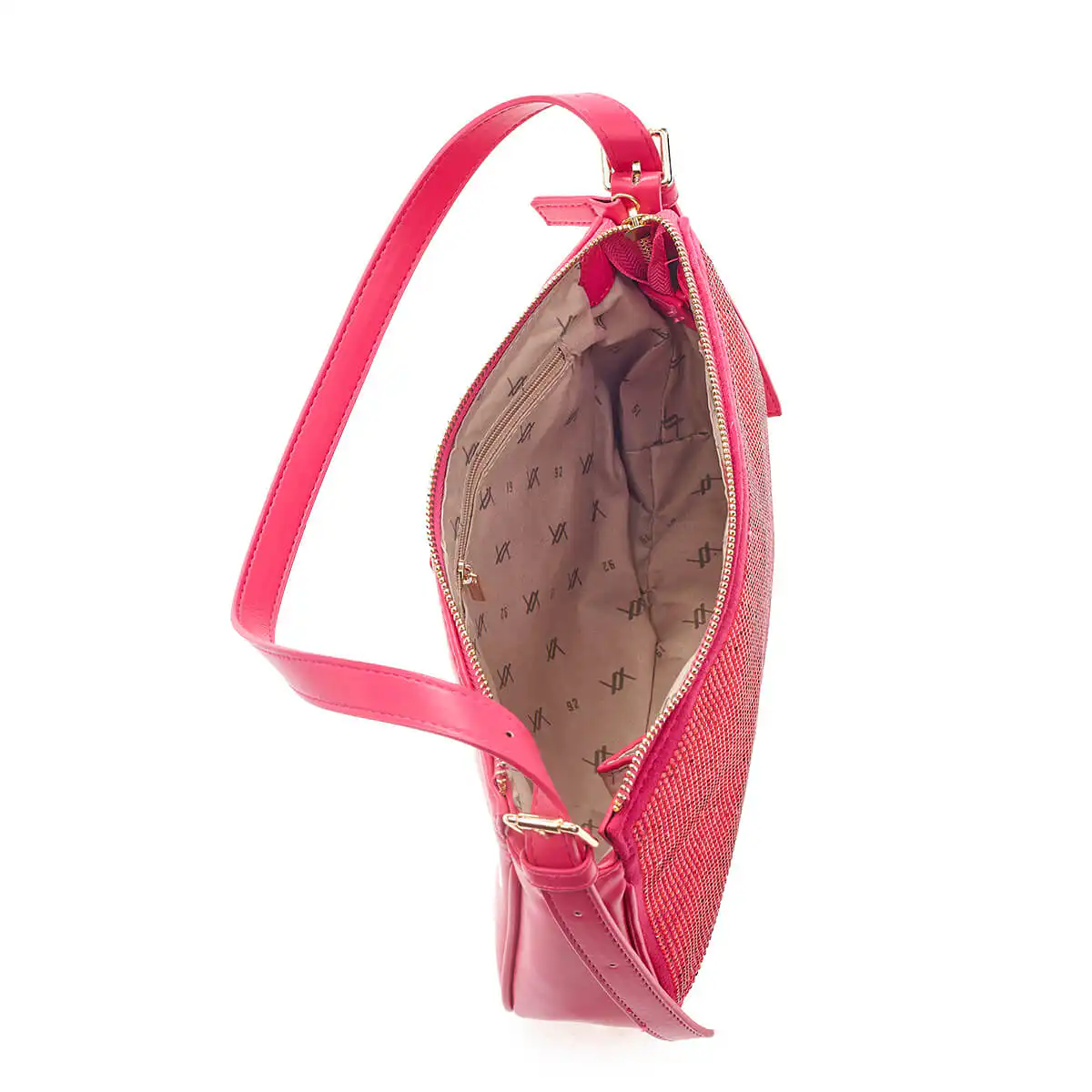 Verde Γυναικεία Τσάντα Ώμου 16-6930 Φούξια