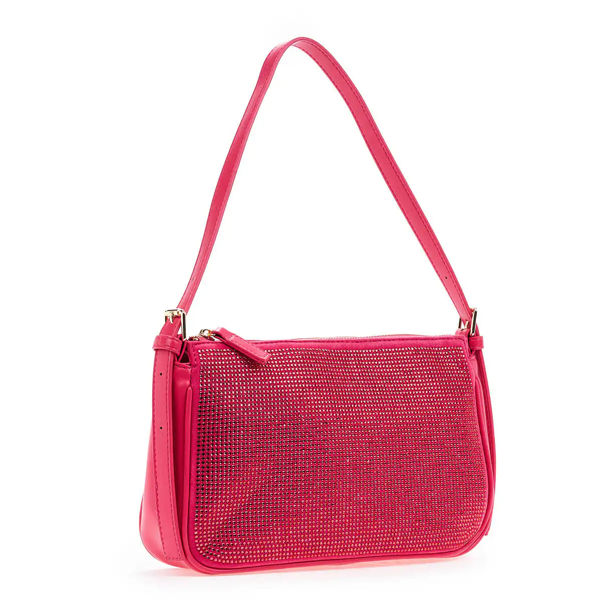 Verde Γυναικεία Τσάντα Ώμου 16-6930 Φούξια