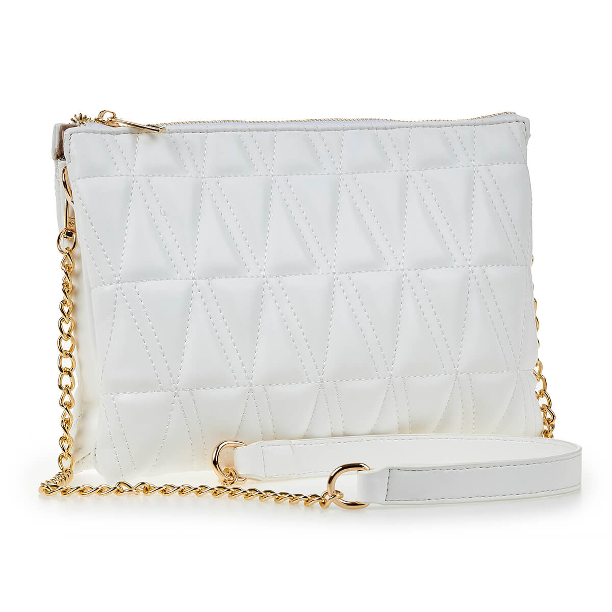 Verde Γυναικεία Τσάντα Χιαστί 16-6939 Ασημί