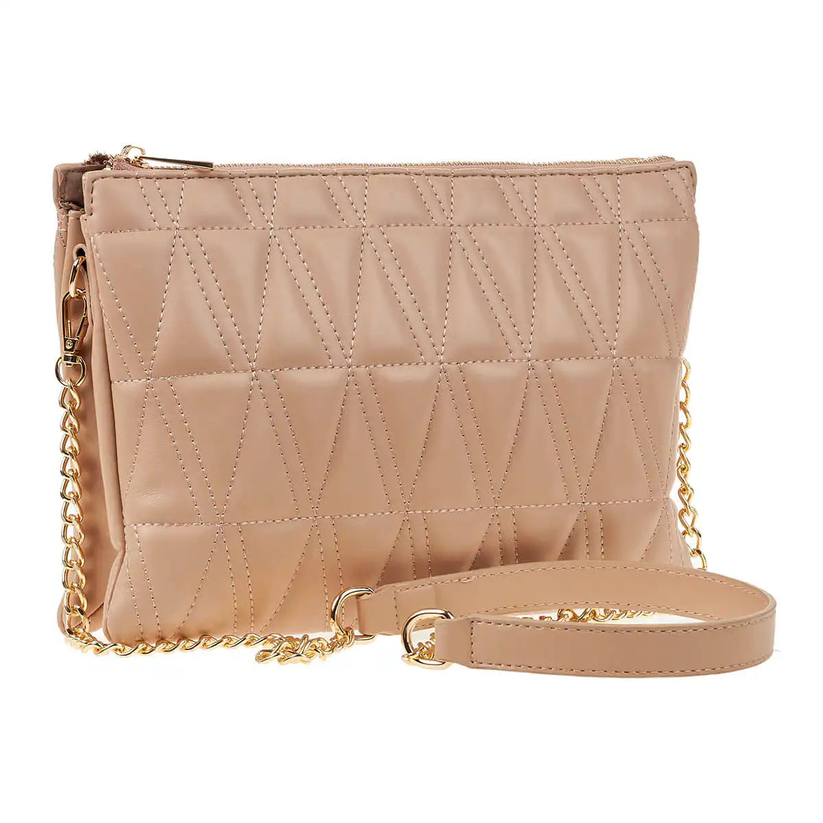 Verde Γυναικεία Τσάντα Χιαστί 16-6939 Ασημί