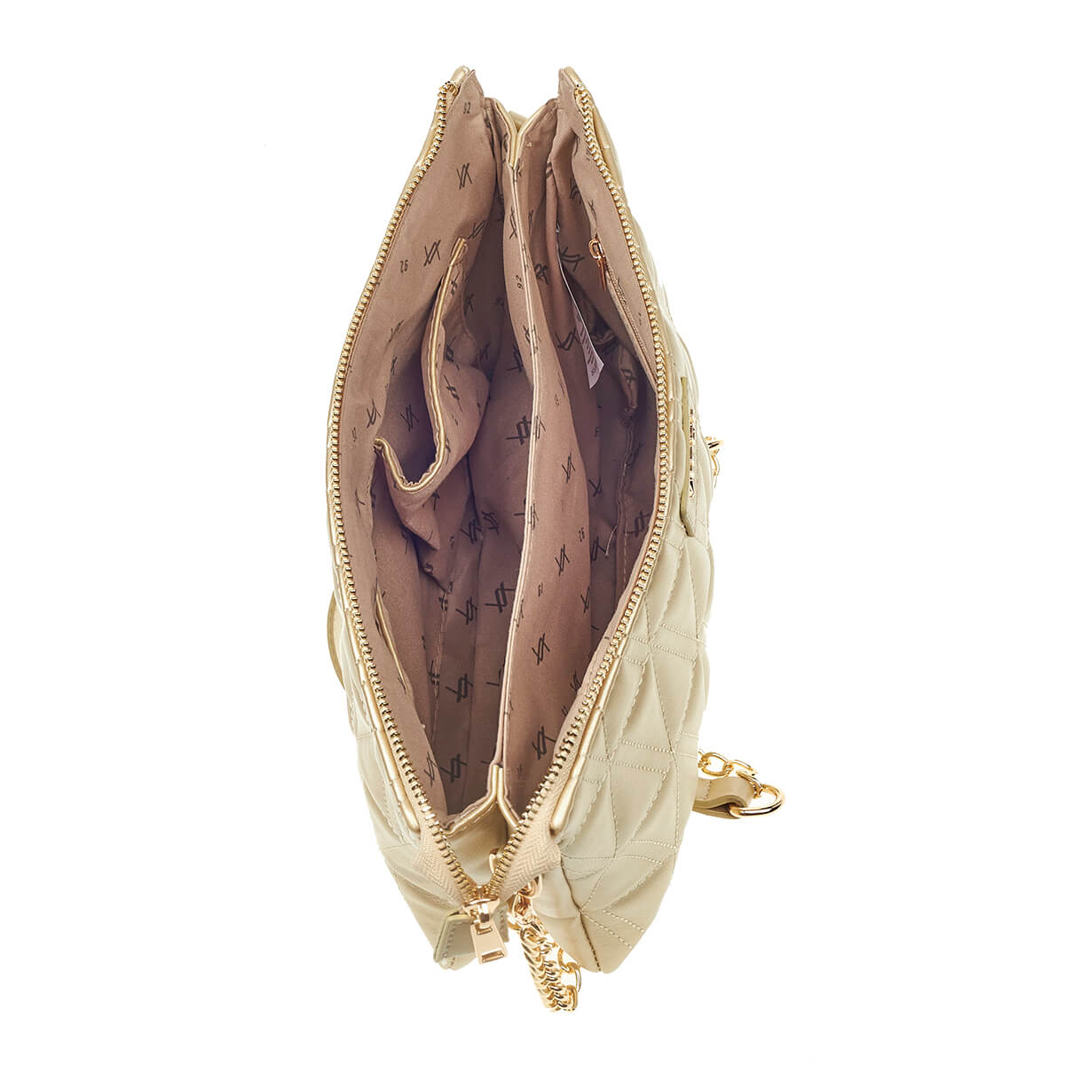 Verde Γυναικεία Τσάντα Χιαστί 16-6939 Ασημί