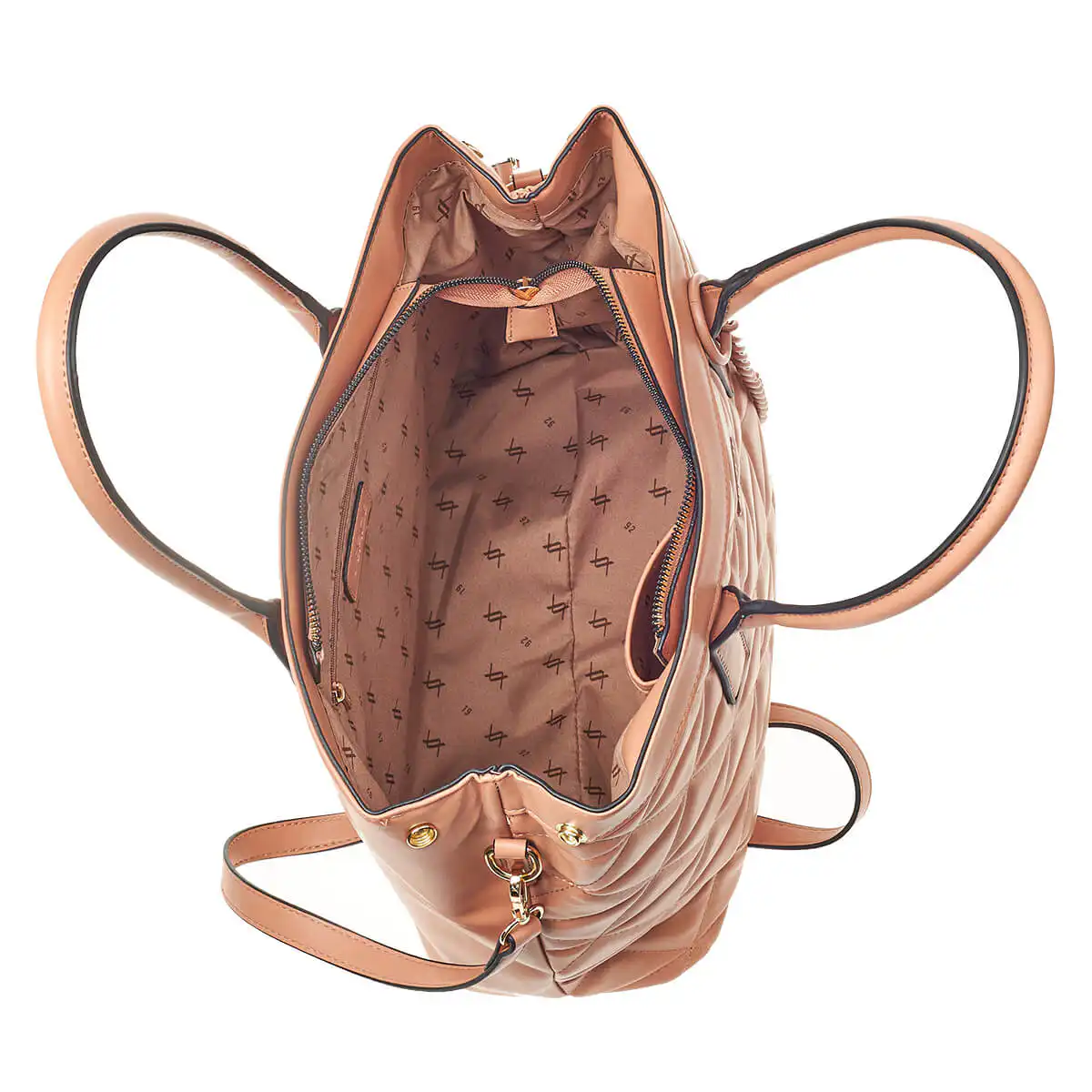 Verde Γυναικεία Τσάντα Χειρός 16-6947 Φυσικό Ρόζ