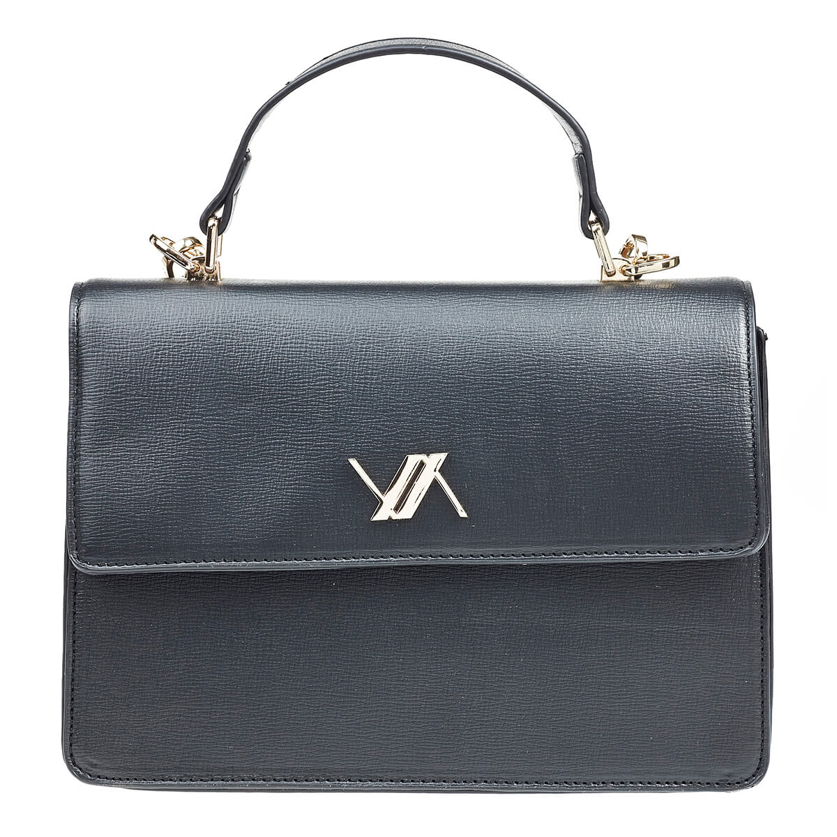 Verde Γυναικεία Τσάντα Χιαστί 16-6983 Μαύρο