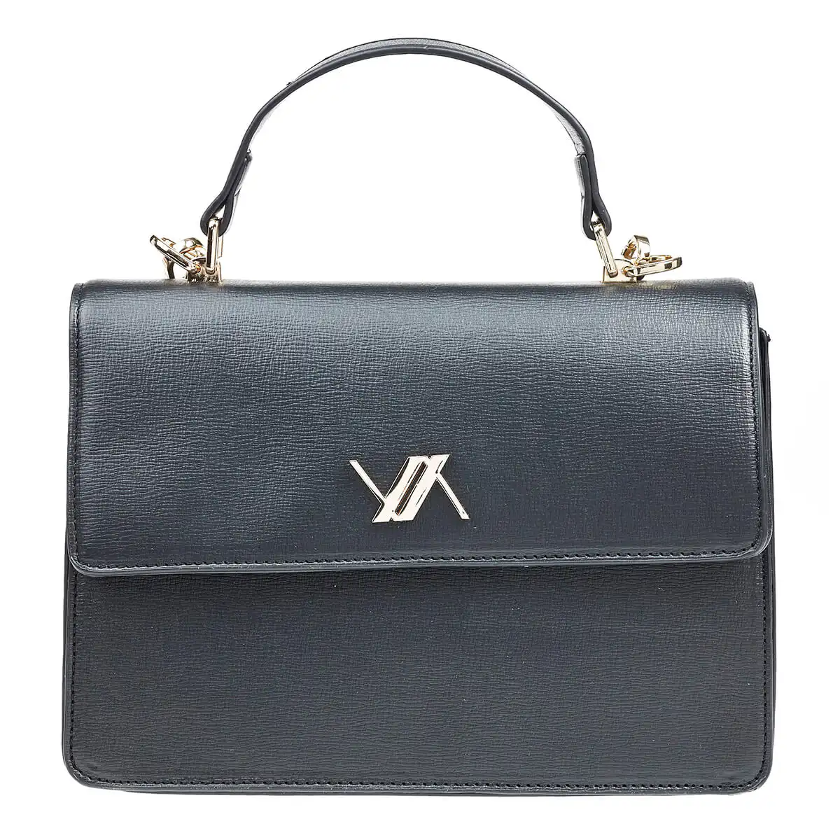 Verde Γυναικεία Τσάντα Χιαστί 16-6983 Μαύρο