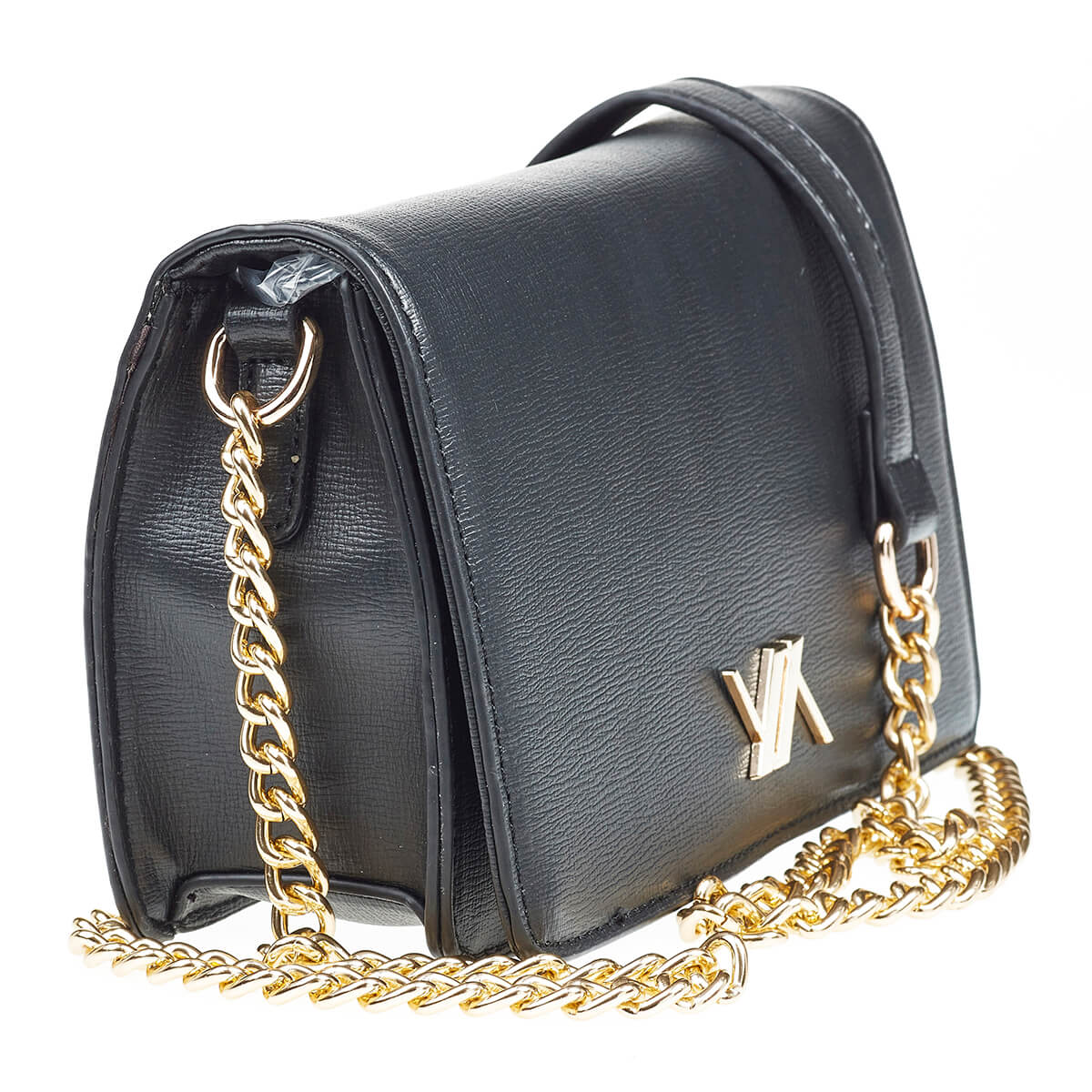 Verde Γυναικεία Τσάντα Χιαστί 16-6984 Μαύρο