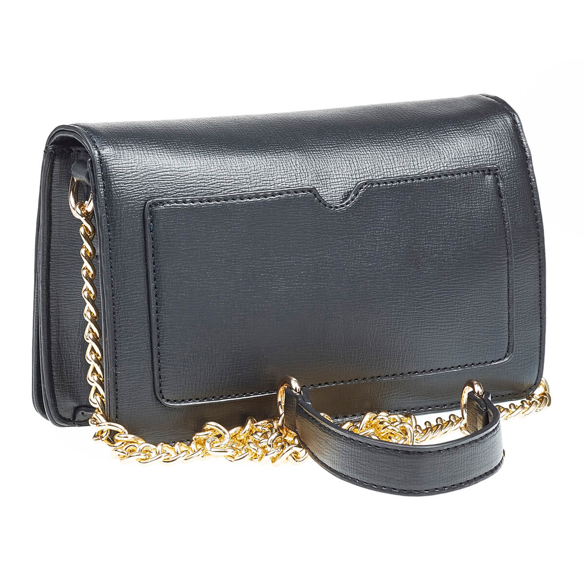 Verde Γυναικεία Τσάντα Χιαστί 16-6984 Μαύρο