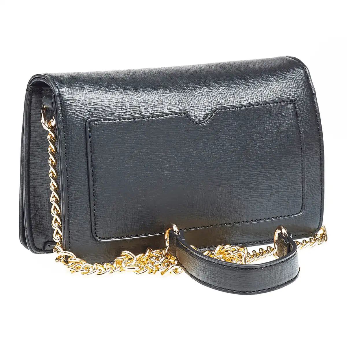 Verde Γυναικεία Τσάντα Χιαστί 16-6984 Μαύρο