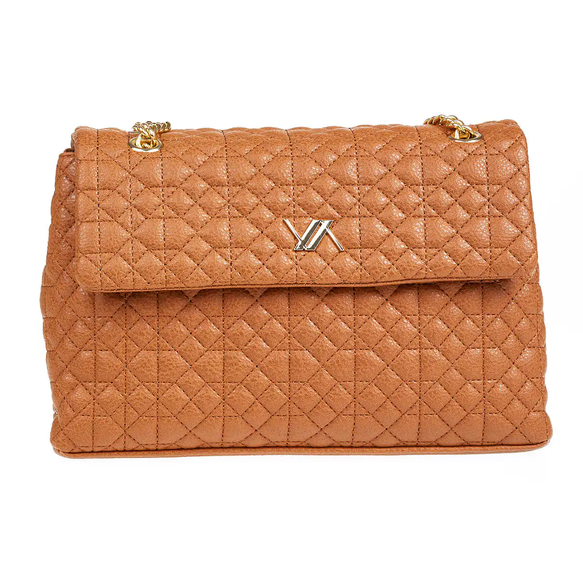 Verde Γυναικεία Τσάντα Ώμου 16-6985 Καμηλό