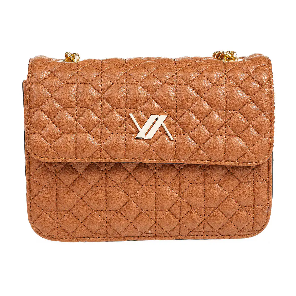 Verde Γυναικεία Τσάντα Χιαστί 16-6986 Καμηλό