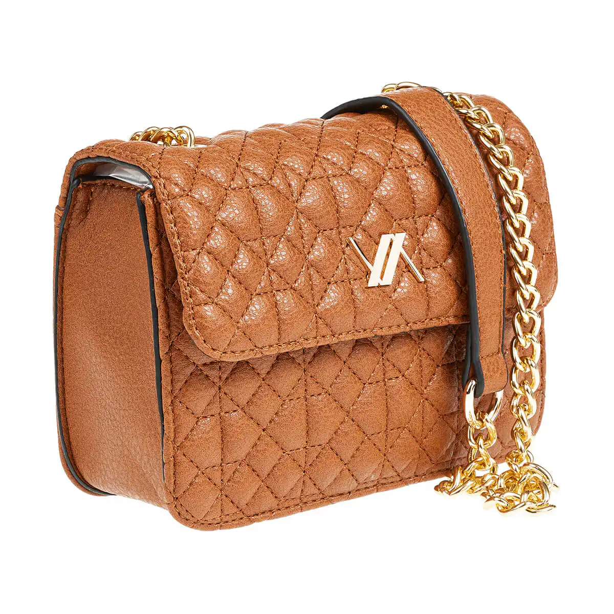 Verde Γυναικεία Τσάντα Χιαστί 16-6986 Καμηλό